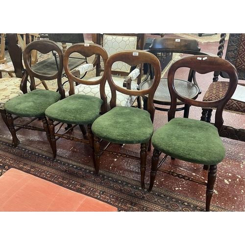 473 - 4 balloon back chairs