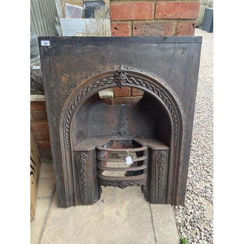 486 - Cast iron fireplace