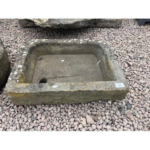 509 - Antique stone trough