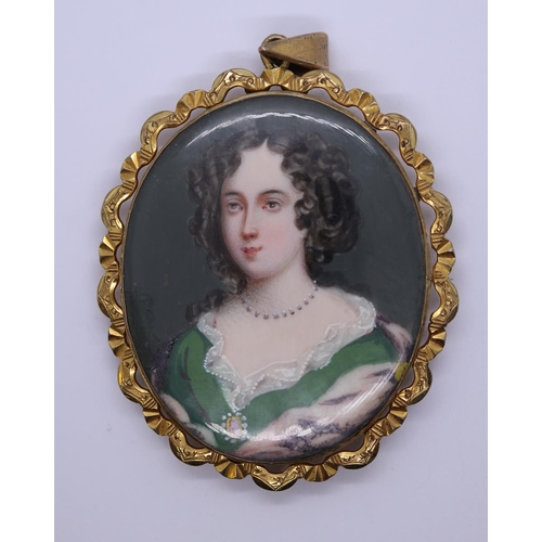 63 - William IV miniature portrait