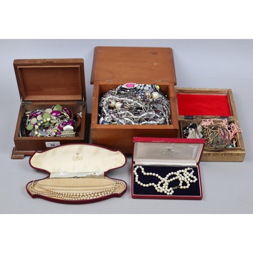 80 - Collection of costume jewellery some boxed