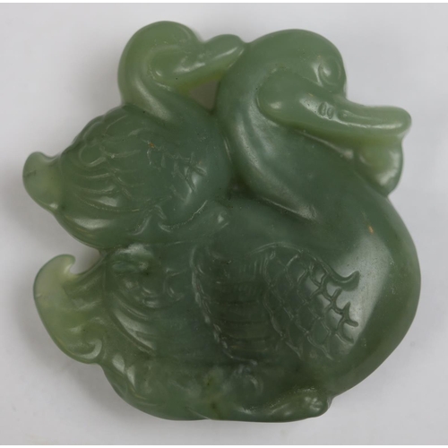 128 - 3 small Chinese stone carvings to include jade