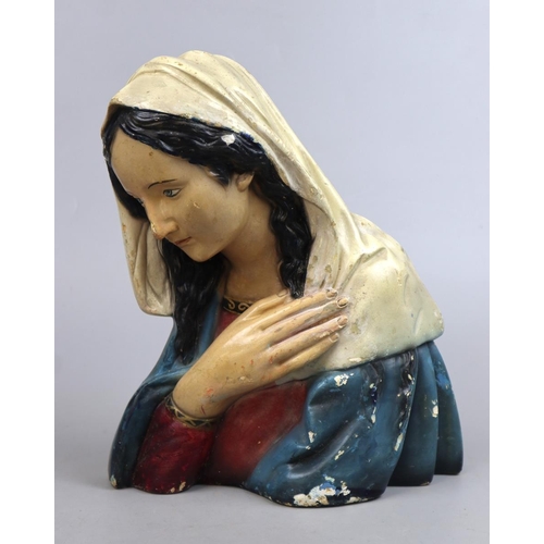 165 - Bust of Mary - Approx height 32cm