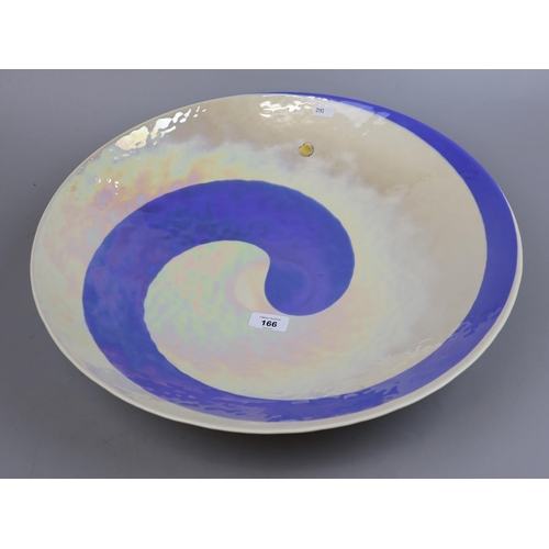 166 - Ferro Murano Iridescent Swirl Glass bowl