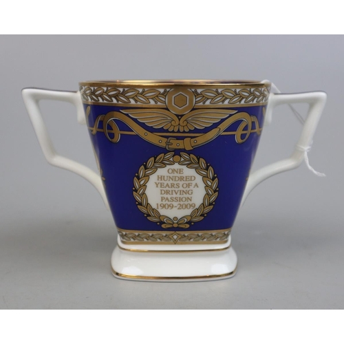 189 - Royal Worcester L/E loving cup 19/100 - Centenary of Morgan Motor Co. Ltd 2008 in original box with ... 