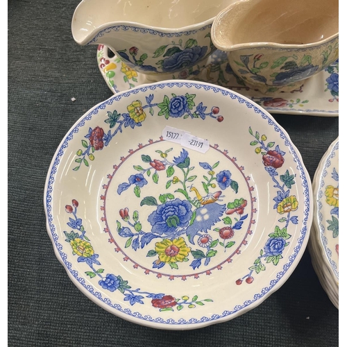 231 - Huge collection of Mason Ironstone Regency pattern