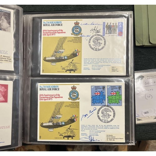 238 - Stamps - Aviation album of RA museum covers all signed (70+)