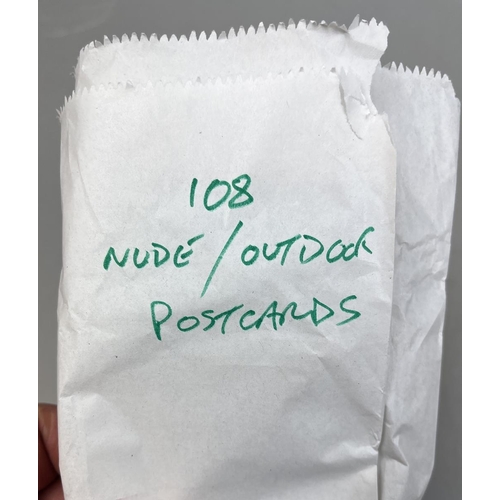 250 - Approx 108 assorted postcards - Outdoor nudes