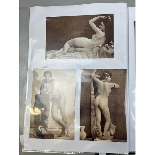 251 - Folder of approx 33 erotic French postcards