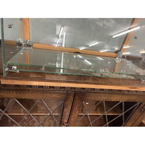 373 - Glass table top display cabinet