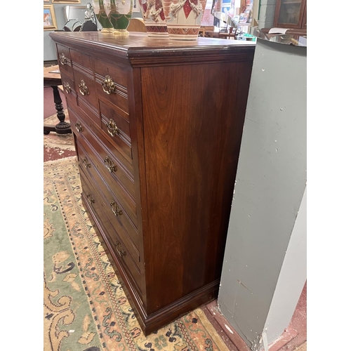 380 - Edwardian mahogany chest of drawers - Approx size W: 122cm D: 54cm H: 122cm