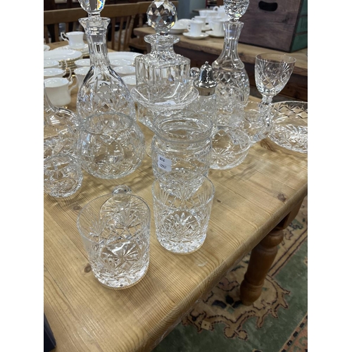 396 - Collection of crystal cut glass etc