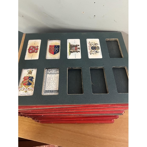 409 - 13 well populated Wills cigarette albums