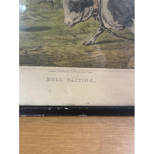 410 - Antique print - Bull baiting H Alken