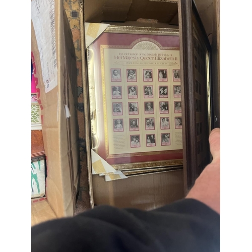 457 - Collection of stamps to include framed examples