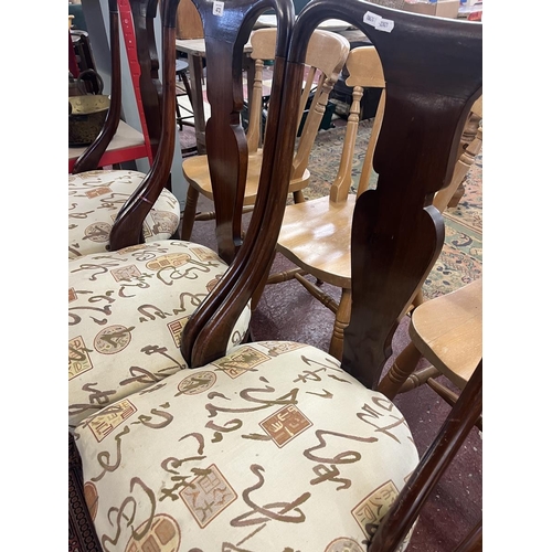 472 - Set of 4 cabriole leg dining chairs