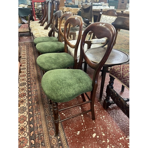 473 - 4 balloon back chairs