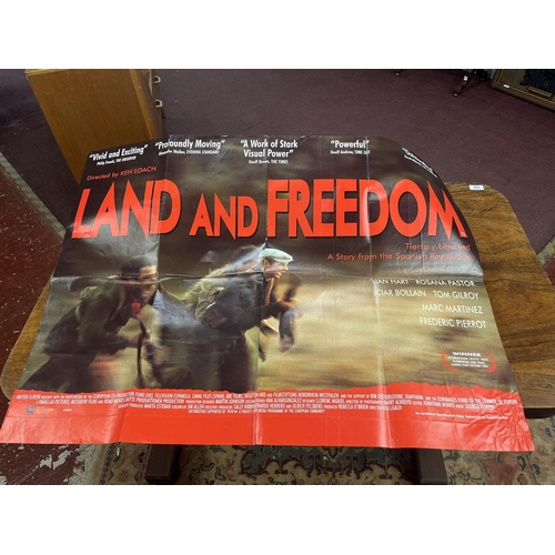 474 - Collection of quad and four sheet cinema posters to include Salvador and Land of Freedom