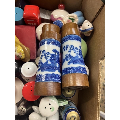 481 - Large collection of novelty salt and pepper pots