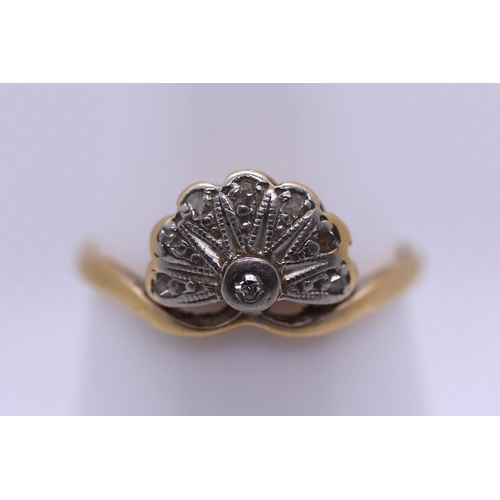 57 - 9ct gold ring - Size K