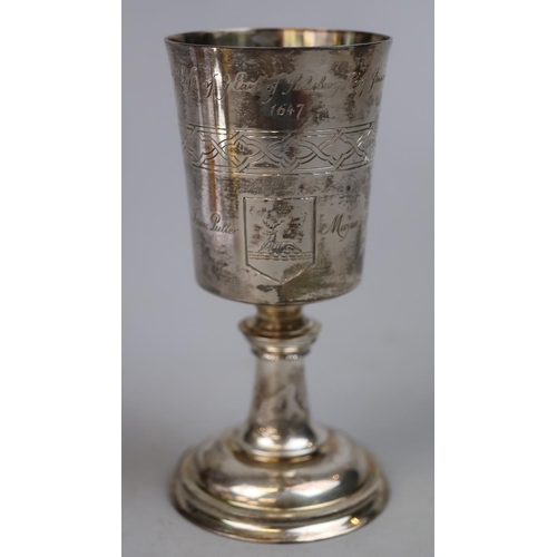 9 - Aurum boxed hallmarked silver Hertford Elizabethan Chalice - Approx height: 17cm Weight: 197g