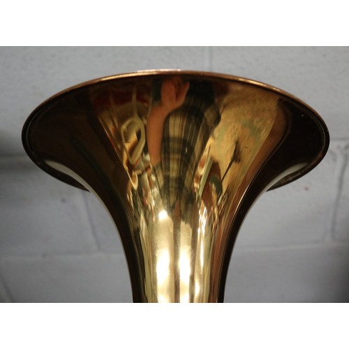 311 - Trombone - King in original box together with 9 BS gold plated mouth piece