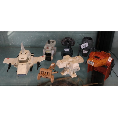 155 - Collection of Star Wars original mini-rigs vehicles