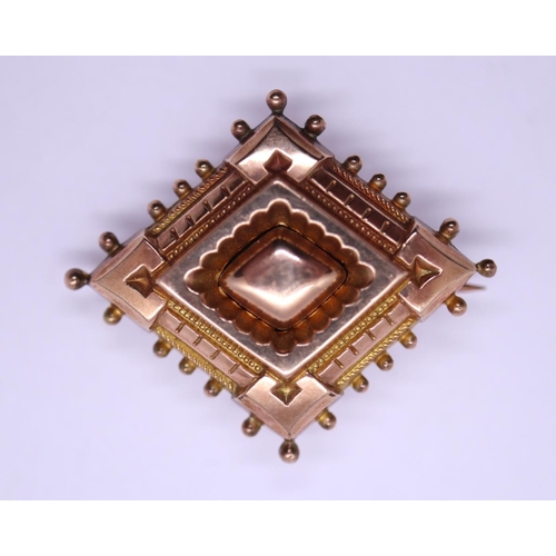 24 - Victorian gold locket brooch