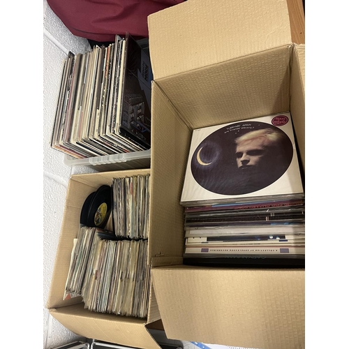 317 - Huge collection of records to include Bowie, UB40, Madonna etc