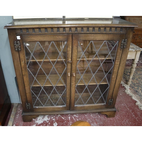 346 - Glazed display cabinet by Old Charm- Approx size: W: 107cm D: 31cm H: 108cm