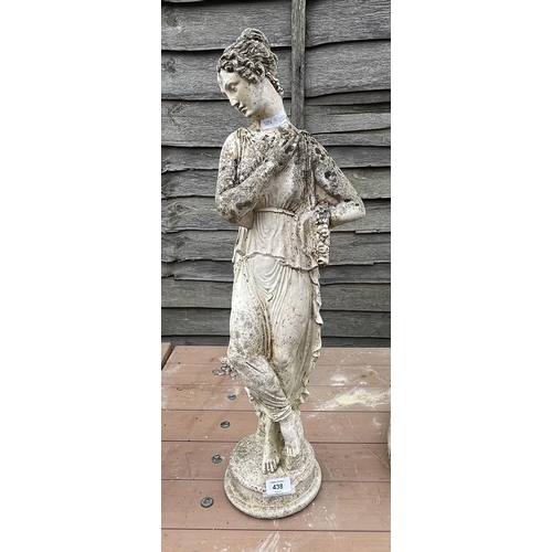 438 - Stone figurine of a lady - Approx height: 69cm