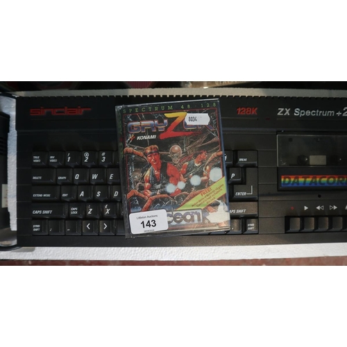 143 - Sinclair ZX Spectrum +2 128K with games and joy stick