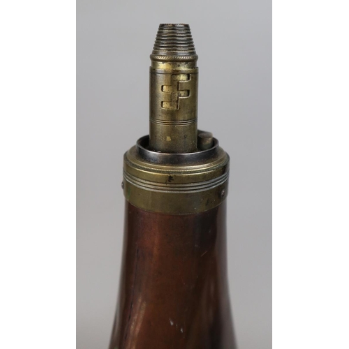 162 - Copper shot flask