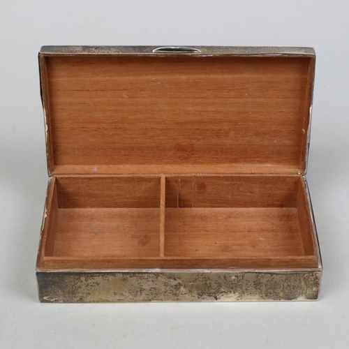 5 - Hallmarked silver cigarette box