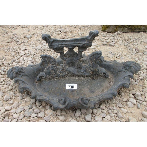 118 - Victorian cast-iron boot scraper