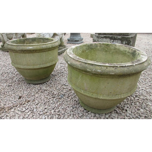 169 - A pair of stone planters