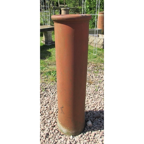 193 - Tall terracotta chimney pot - Approx Height: 97cm
