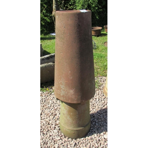 198 - Tall terracotta chimney pot - Approx Height: 95cm