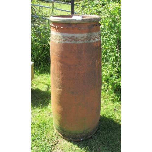 205 - Terracotta chimney pot - Approx Height: 82cm