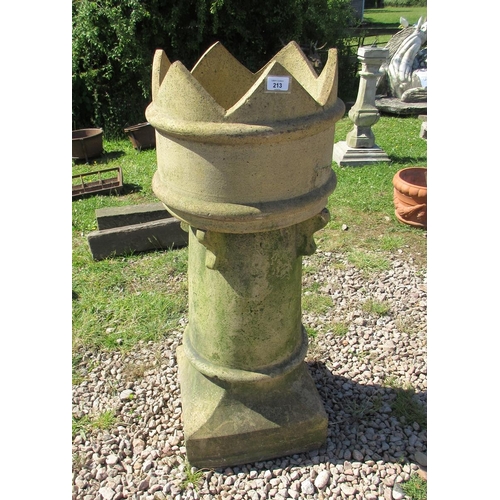 213 - Crown top chimney top - Approx Height 101cm