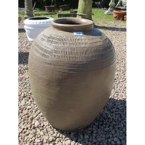 216 - Large terracotta urn