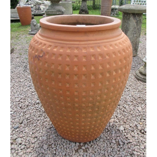 234 - Very large terracotta pot - Approx Height: 99cm  Diameter: 69cm