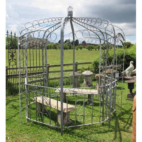 242 - Large metal gazebo