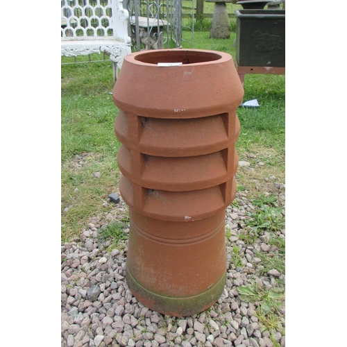 245 - Small terracotta chimney pot - Approx Height: 62cm