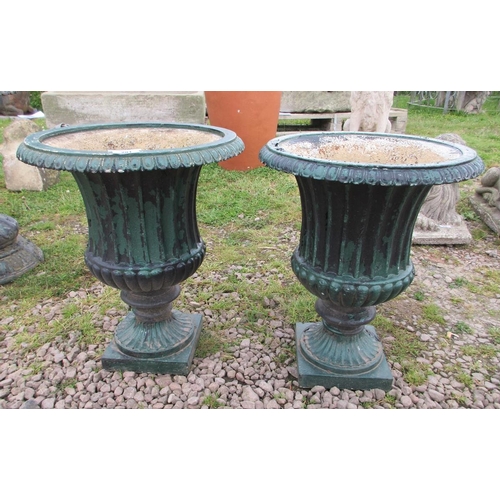 291 - Pair of Victorian cast iron planters