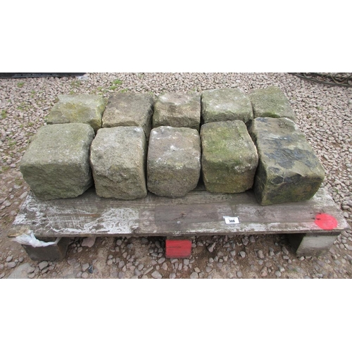 308 - 10 large cobblestones