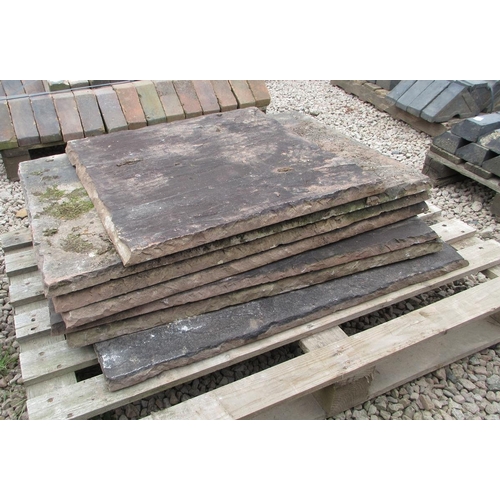 64 - Reclaimed Indian flagstones 5 yd.²