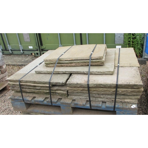 67 - Reclaimed Indian flagstones 8 yd.²