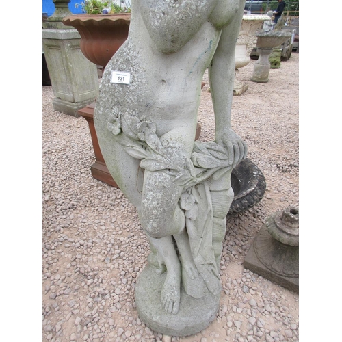 131 - Large stone figure of a woman - Approx Height: 122cm