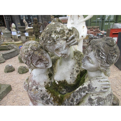 136 - Well weathered statue of The 3 Graces - Approx Height: 107cm